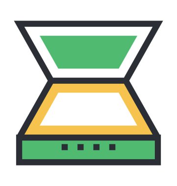 Vektör simge renkli tarayıcı