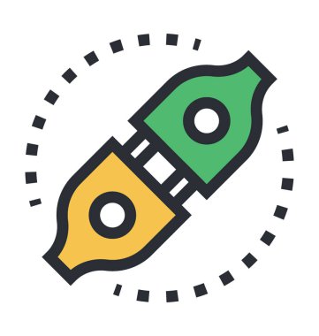 Tak renkli vektör simgesi