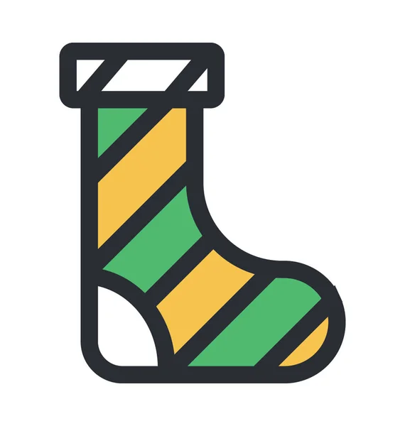 Çorap Renkli Vektör Simgesi — Stok Vektör