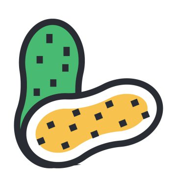 Fıstık renkli vektör simgesi