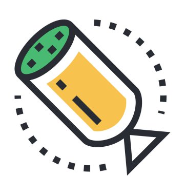 Salam renkli vektör simgesi