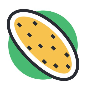 Patates renkli vektör simgesi