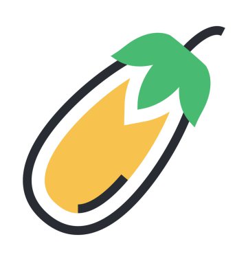 Patlıcan renkli vektör simgesi