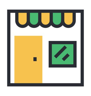 Renkli vektör simge depolamak