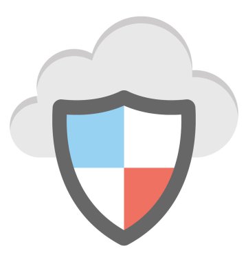 Bulut bulut veri koruma kalkanı ile bilgisayar 