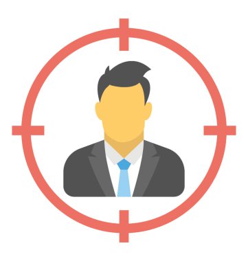 Odak bayraklarında iş hedef içinde biri