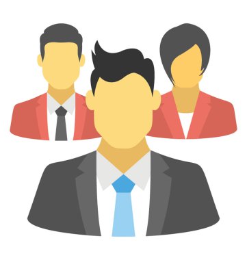 Bir grup insan iyi iş adamları olmak bayraklarında giyinmiş