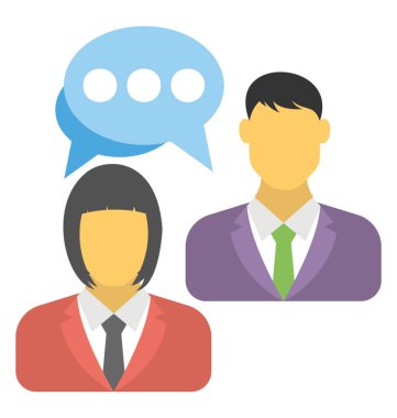 Düz simgesi tasarım kişiler