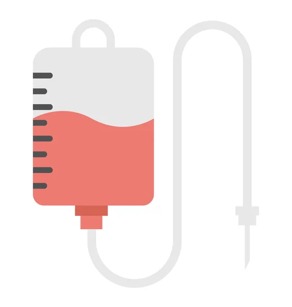 Blood Bag Intravenous Transfusion Therapy — Stock Vector