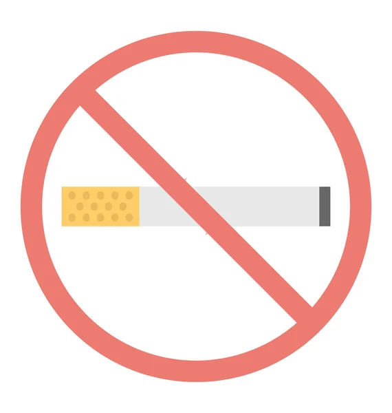 Indoor Outdoor Nee Roken Waarschuwingsbord — Stockvector
