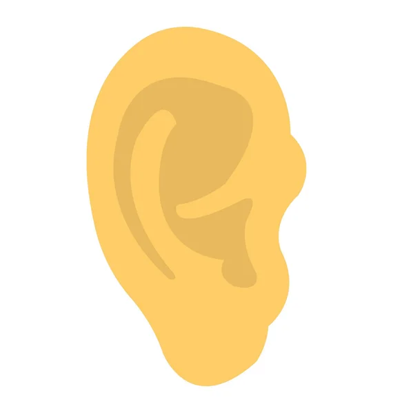 Órgano Escucha Humano Oído Humano — Vector de stock