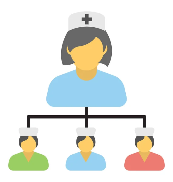 Une Équipe Personnel Médical Personnel Médical — Image vectorielle