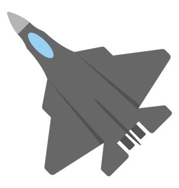 Düz simgesi tasarım Eğer bir Hava Kuvvetleri jeti