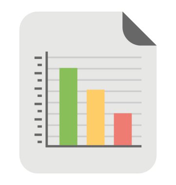 Dikey çubuk grafik grafik gösterimi, bu bir çizgi grafik olarak da adlandırılan 