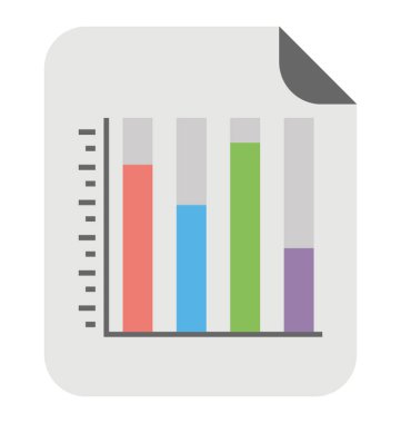 Dikey çubuk grafik grafik gösterimi, bu bir çizgi grafik olarak da adlandırılan 