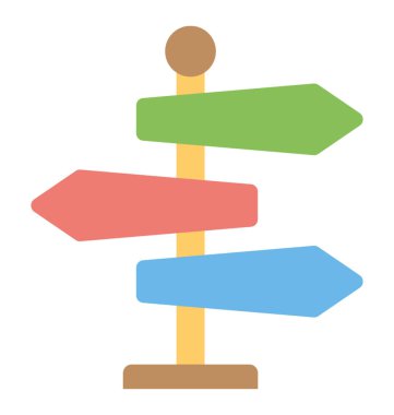 Bir yön fingerpost yol yön için