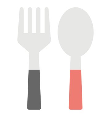Yemek çatal ve kaşık sembolü 