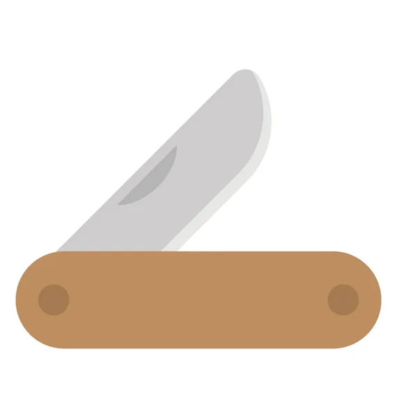 Sharp Dangerous Swiss Military Knife — Stock Vector