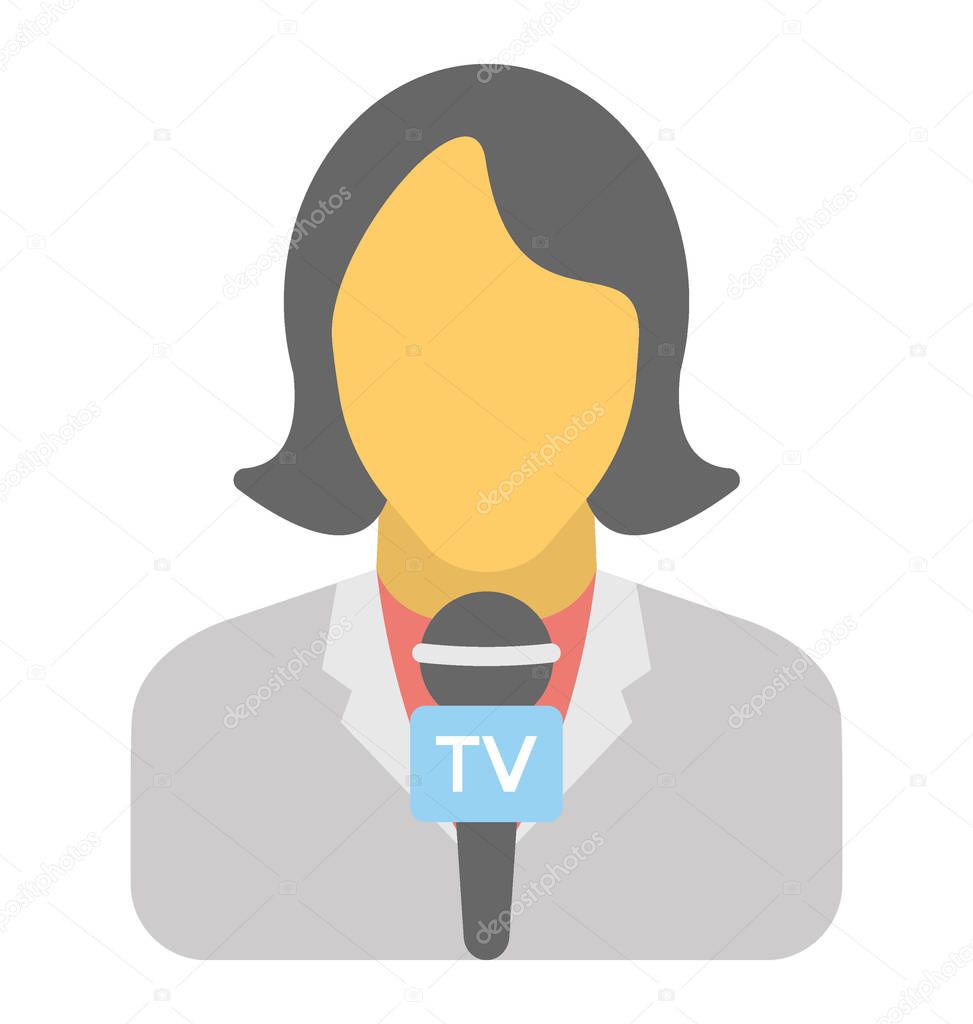 Avatar of lady news reporter 