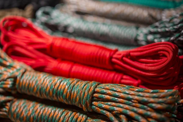 Cable de paracaídas de cuerda de color — Foto de Stock