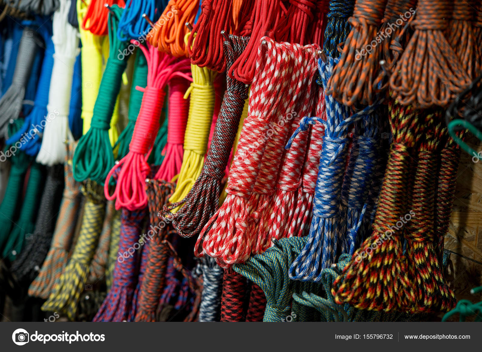 Colored different ropes with coils — Stock Photo © absurdov 155796732