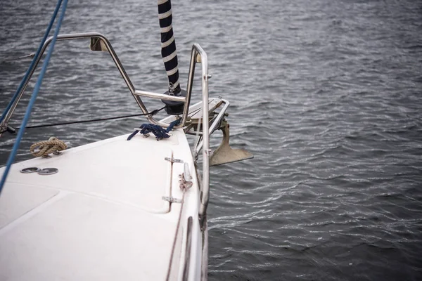 Nose Yachts Which Anchor Secured — Stock Photo, Image