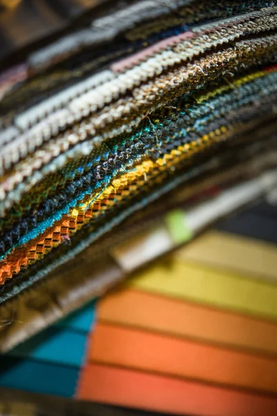 Muestras Tela Textil Coloreada — Foto de Stock