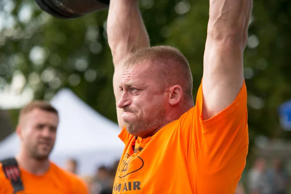 Toespraak Strongmen Verjaardag Van Een Dorp Het Dorp Van Piski — Stockfoto