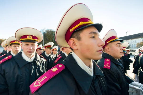 Les Cadets École Militaire Suvorov Prêtent Serment Président Ukraine Kiev — Photo