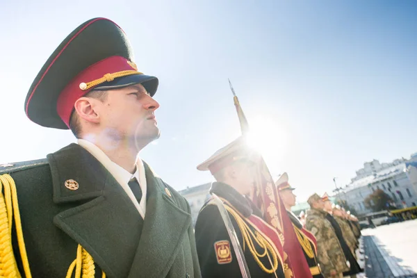 Cadetes Escuela Militar Suvorov Dan Juramento Presidente Ucrania Kiev Ucrania —  Fotos de Stock