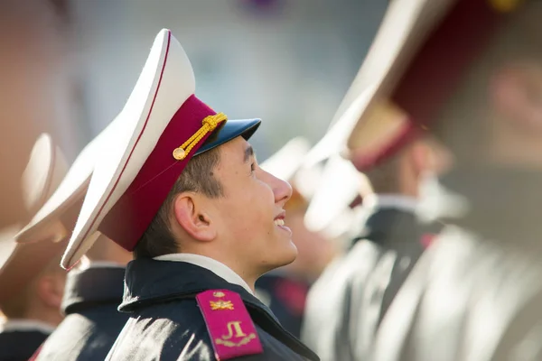 Cadetten Van Suvorov Militaire School Geven Eed Aan President Van — Stockfoto