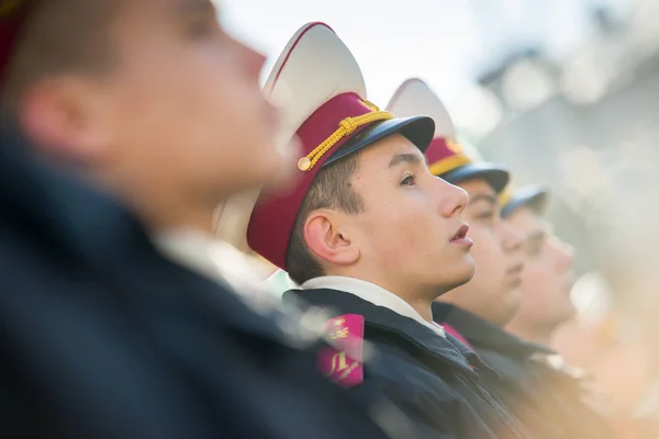 Cadets Suvorov Military School Give Oath President Ukraine Kiev Ukraine — Stock Photo, Image