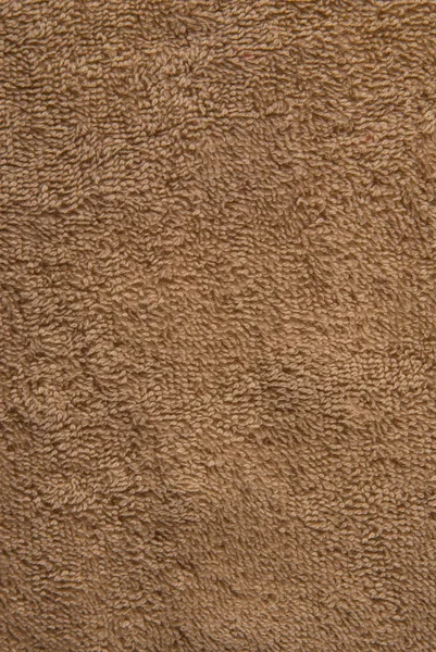 Texture Light Brown Terry Towel — Stock Photo, Image