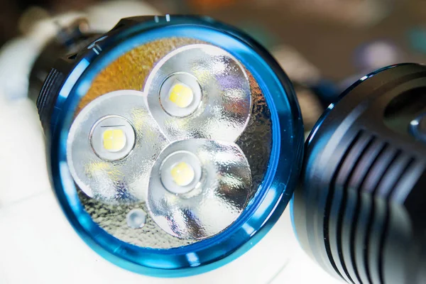 Glühbirne Taschenlampe Nahaufnahme — Stockfoto