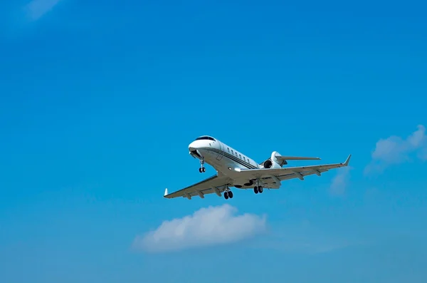 Private jet on takeoff — Stock Photo, Image