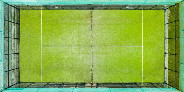Vista superior de um campo de ténis de remo — Fotografia de Stock