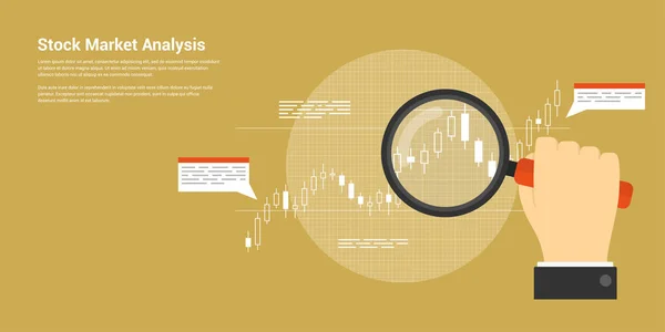 株式市場の分析 — ストックベクタ