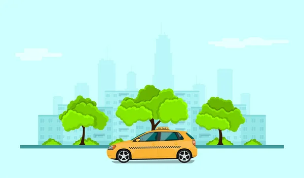 Concept de service de taxi — Image vectorielle