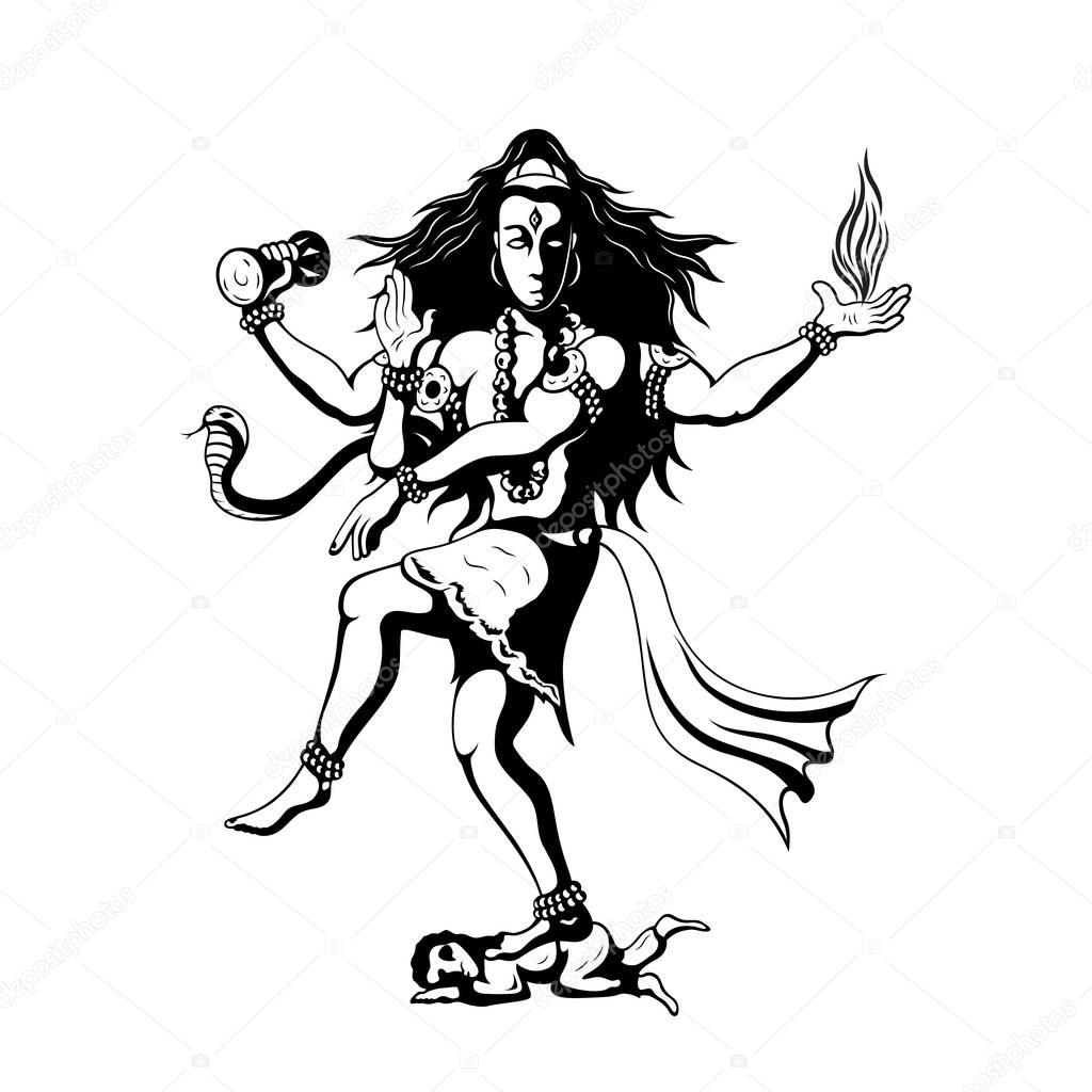 dancing God Shiva