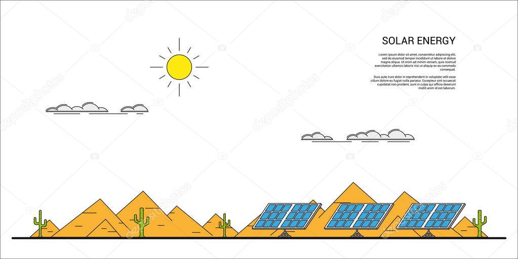 solar energy concept banner