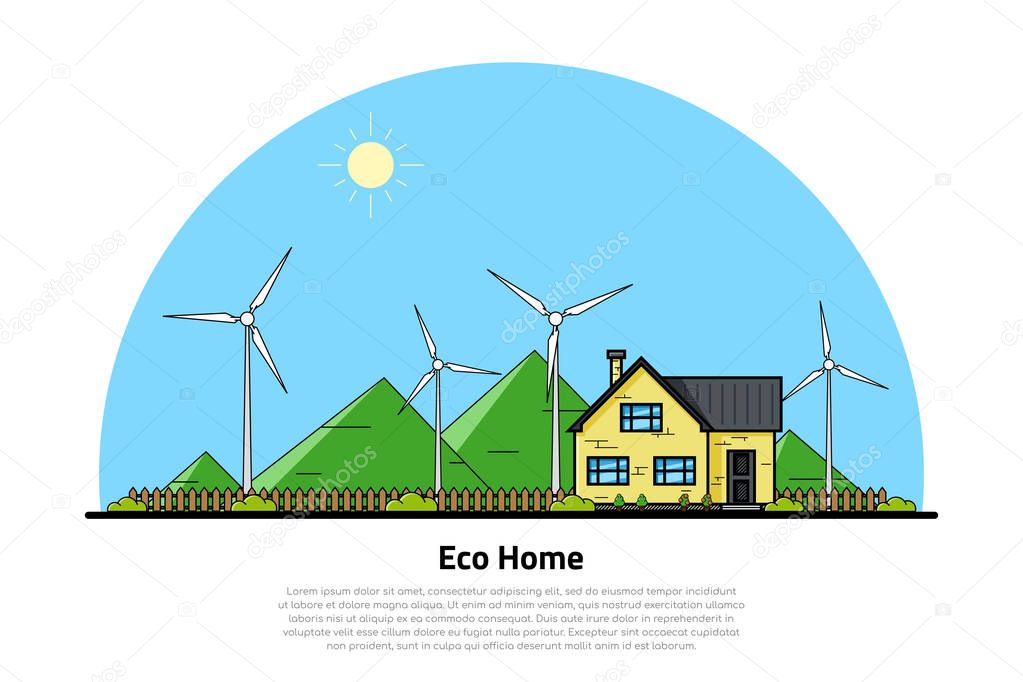 eco home concept banner