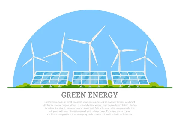 Έννοια πράσινης ενέργειας — Διανυσματικό Αρχείο