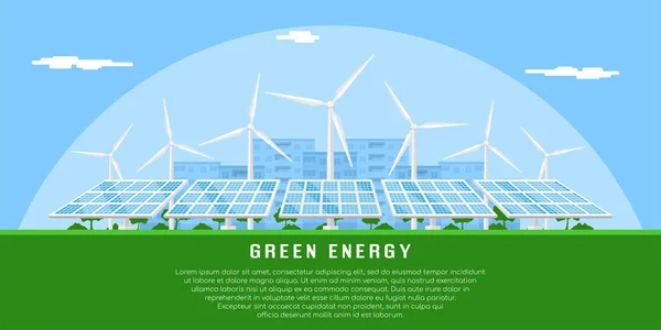 Conceito de energia verde — Vetor de Stock