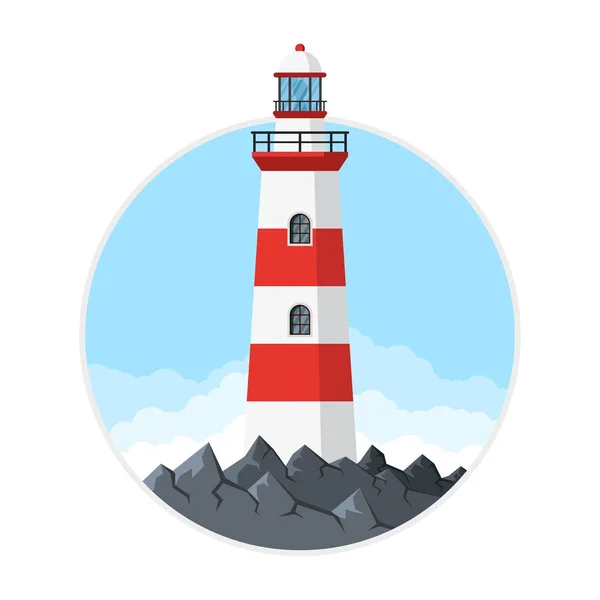 Imagen del faro — Vector de stock