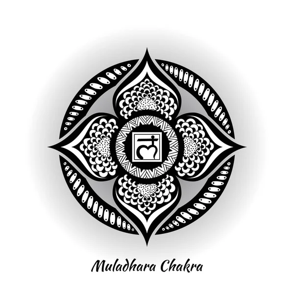 Muladhara chakra design — Stock Vector
