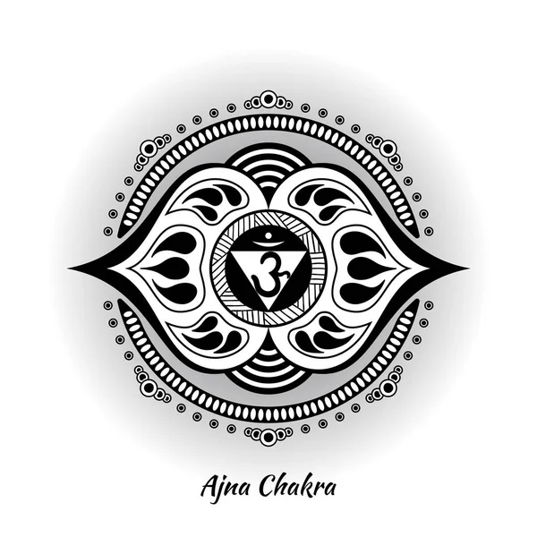 Ajna chakra design — Vettoriale Stock