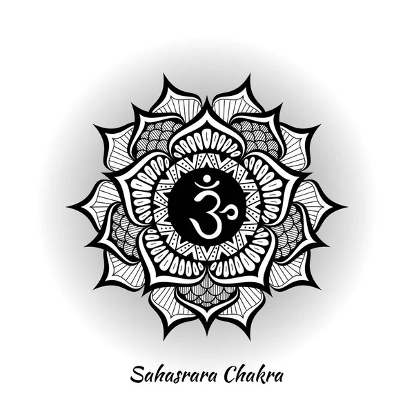 Sahasrara chakra design — ストックベクタ