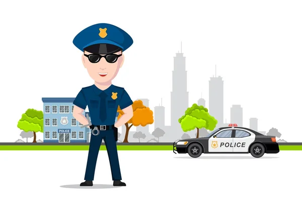 Postać policjanta — Wektor stockowy