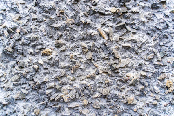 瓦礫石で覆われた壁の質感 抽象的な背景 自然な色 ストックフォト — ストック写真