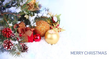 Mumlar ve Hediyelik Noel arka plan